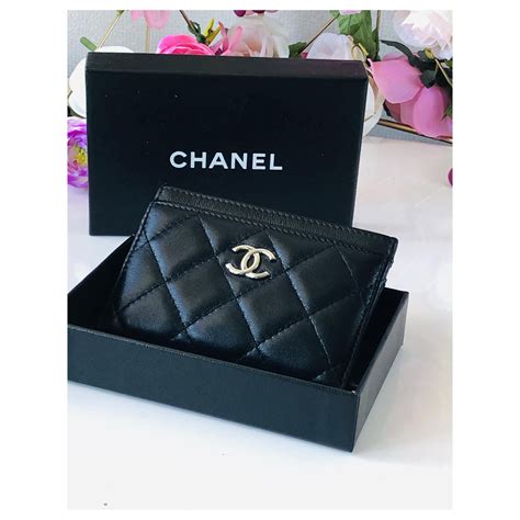 porta carte donna chanel|genuine Chanel wallet.